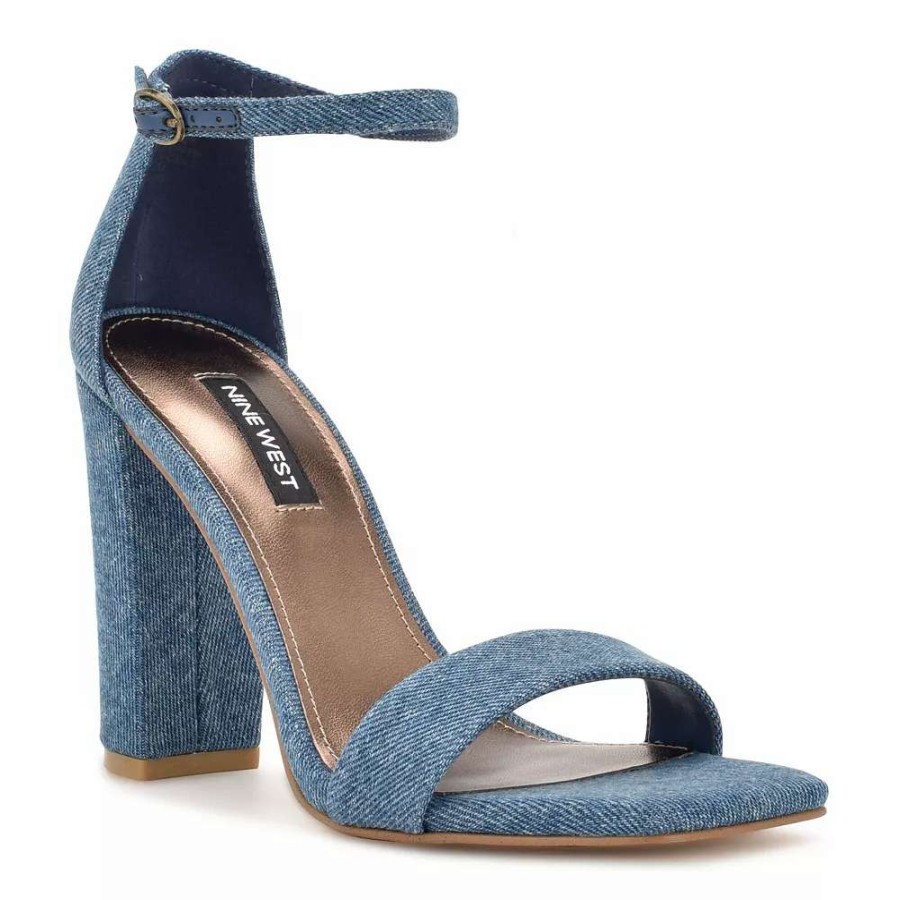 Shoes * | Nine West Marrie Women'S Block Heel Dress Sandals