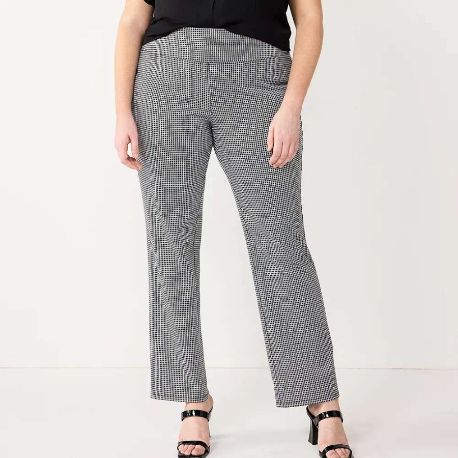 Clothing * | Plus Size Nine West Slimming High-Waisted Bootcut Pants