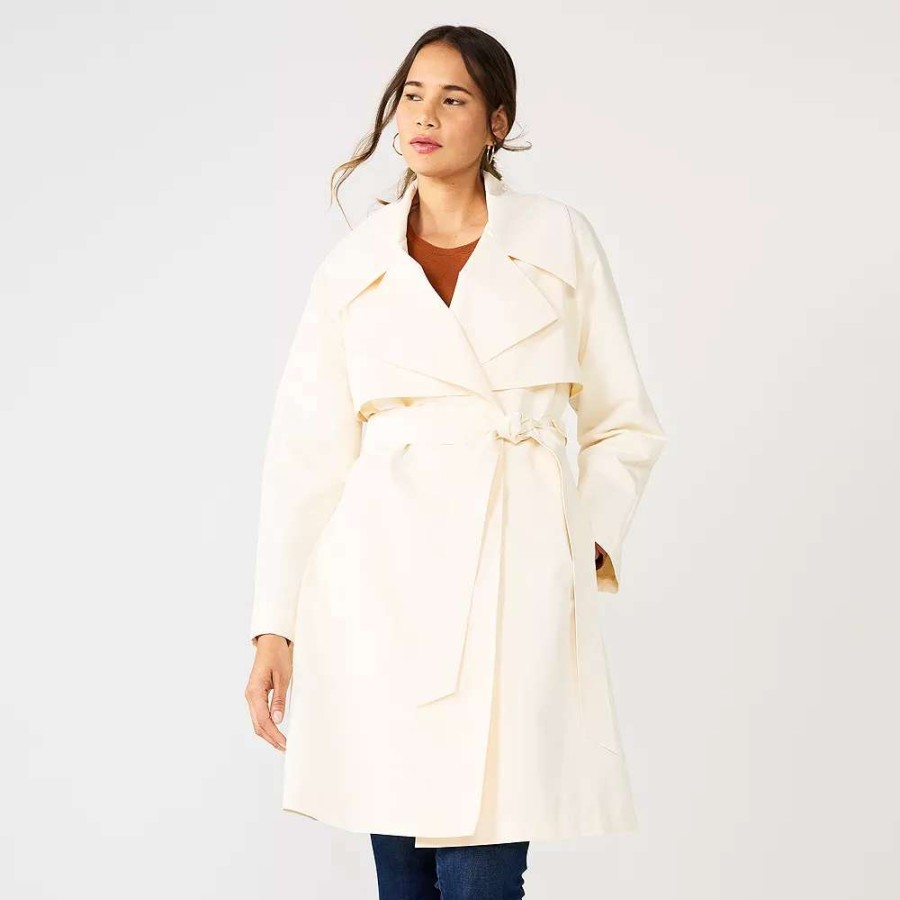 Clothing * | Women'S Nine West Updated Trench Coat