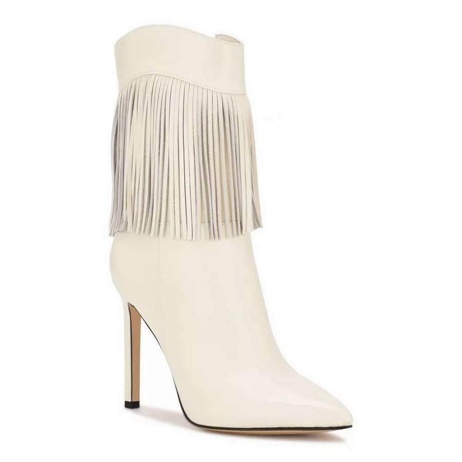 Shoes * | Nine West Tries Women'S Fringe Ankle Boots