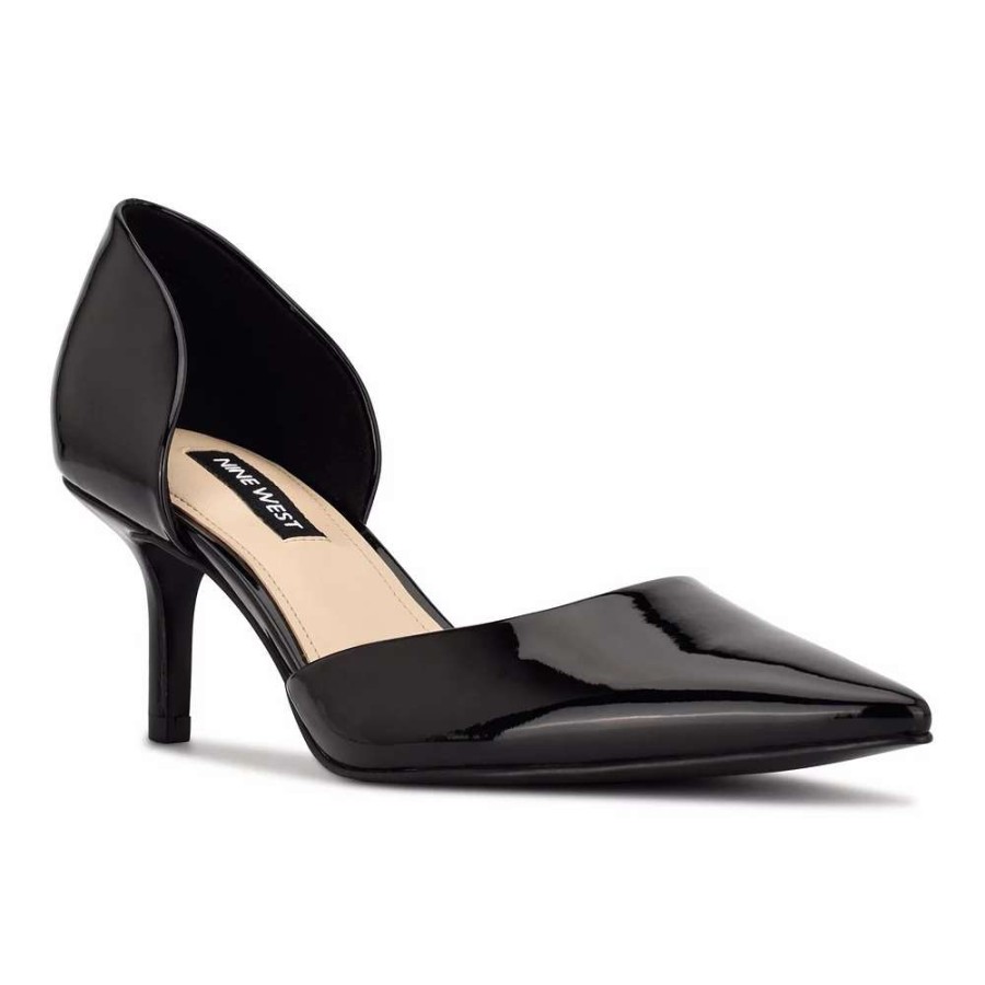 Shoes * | Nine West Arive Women'S Dress Pumps Black Patent