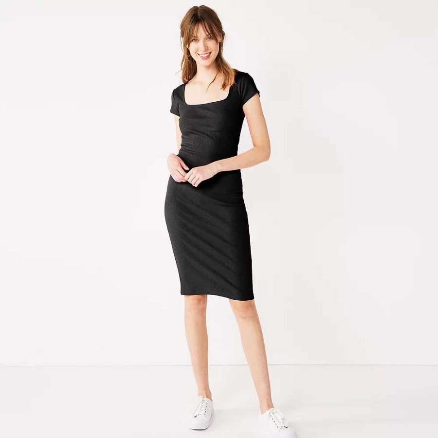 Clothing * | Women'S Nine West Cutout Bodycon Dress