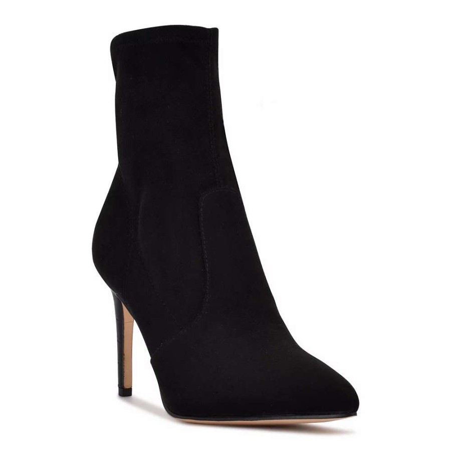 Shoes * | Nine West Reves Women'S Heeled Ankle Boots Black