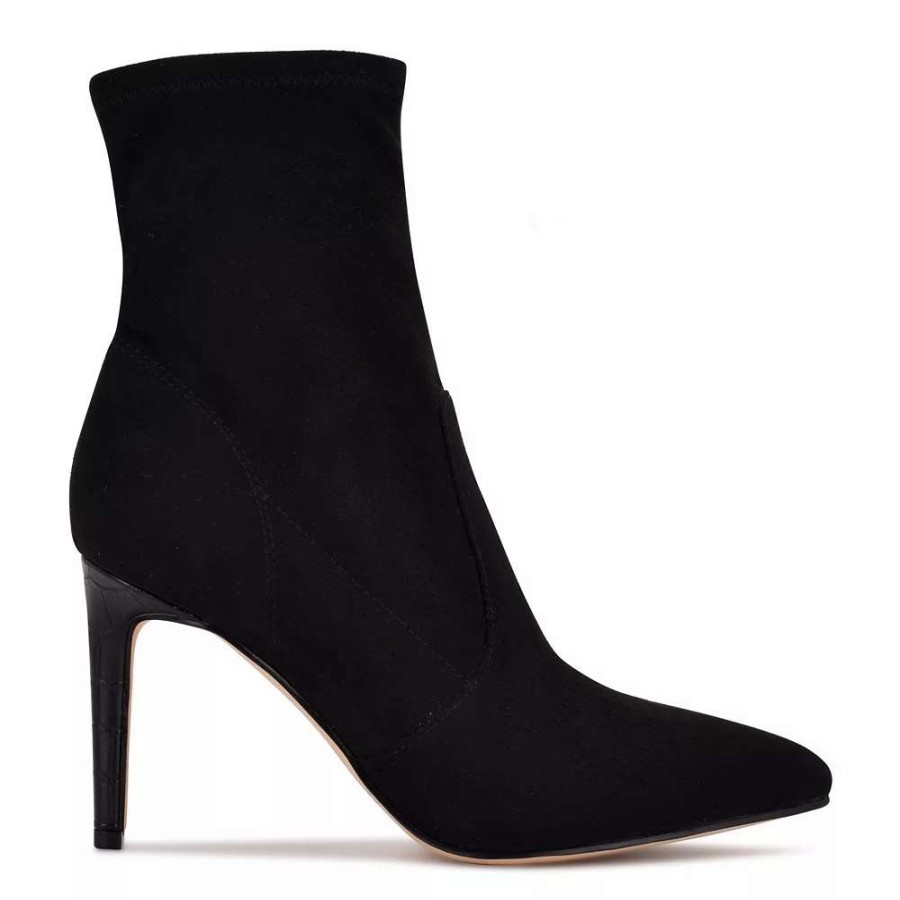 Shoes * | Nine West Reves Women'S Heeled Ankle Boots Black