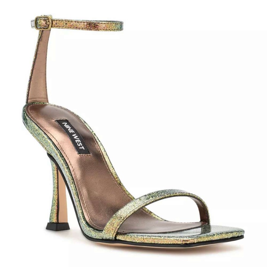 Shoes * | Nine West Yess Women'S Leather Heeled Sandals