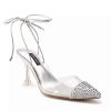 Shoes * | Nine West Haina Women'S Ankle Wrap Rhinestone High Heels