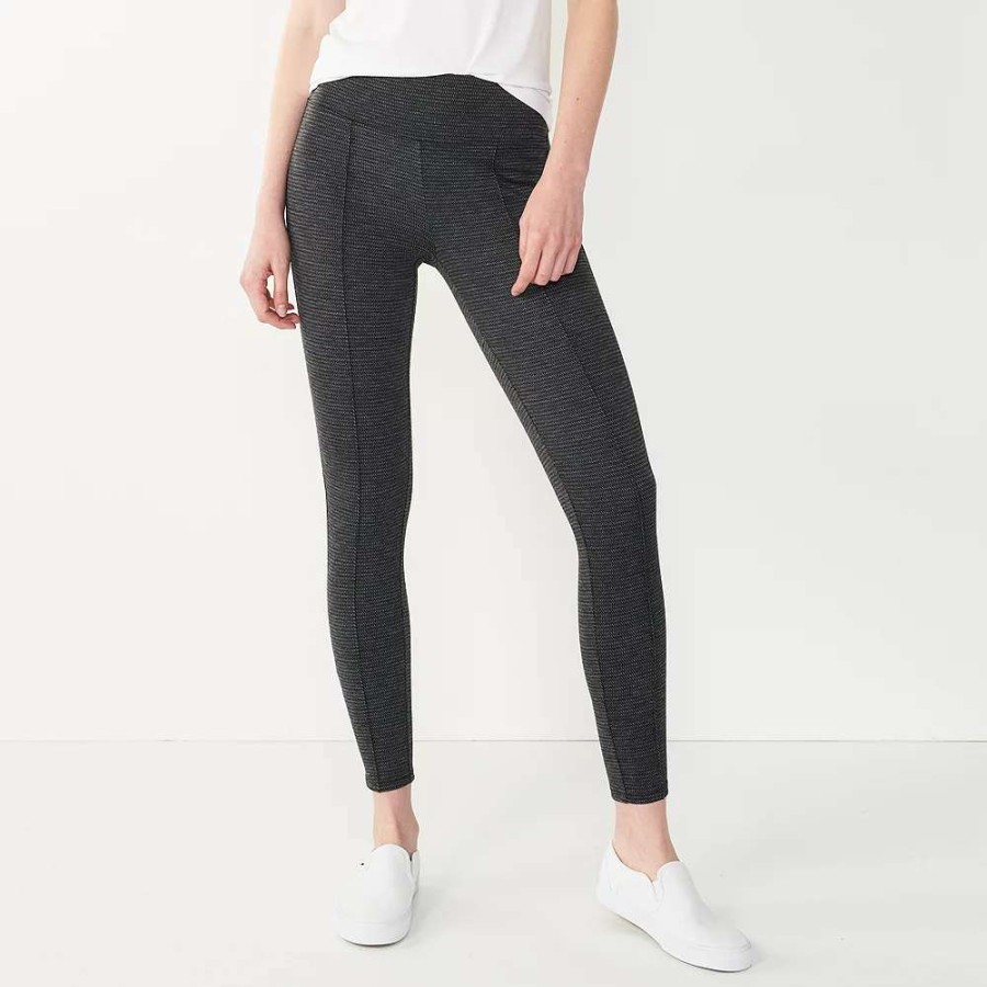 Clothing * | Women'S Nine West Seamed Tummy-Control Ponte Leggings