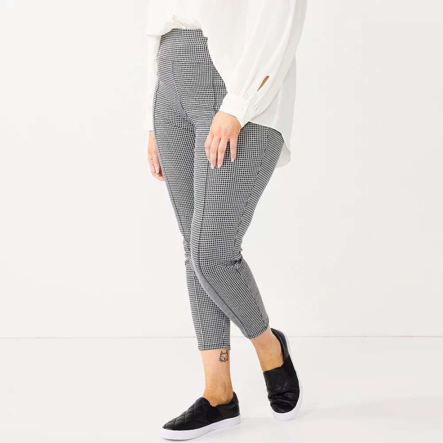 Clothing * | Plus Size Nine West Mid-Rise Ponte Leggings