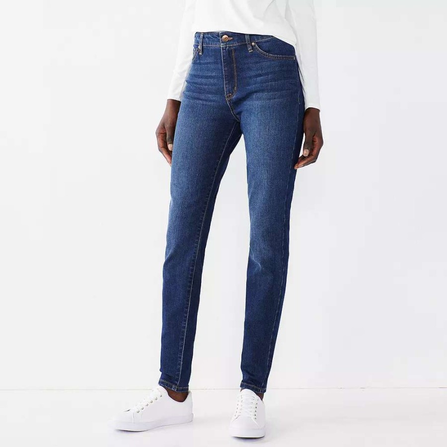 Clothing * | Women'S Nine West Curvy Fit High-Waist Skinny Jeans