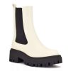 Shoes * | Nine West Rives Women'S Chelsea Boots Cream Black