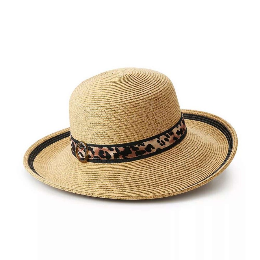 Accessories * | Women'S Nine West Animal Band Floppy Hat