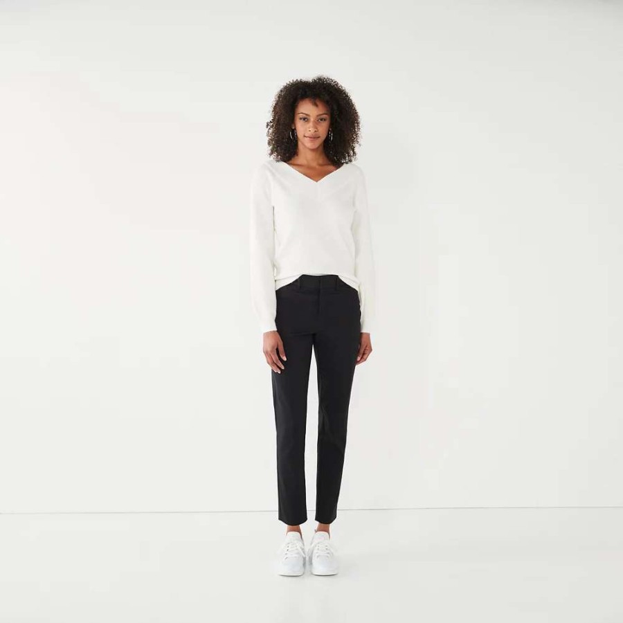 Clothing * | Petite Nine West Slim-Cut Ankle Pants