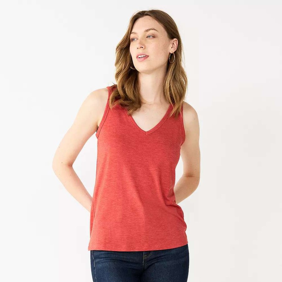 Clothing * | Women'S Nine West Easy V-Neck Tank