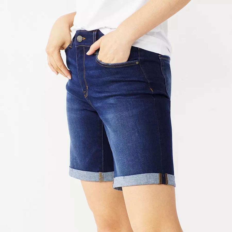 Clothing * | Women'S Nine West Slimming Pocket High-Waisted Bermuda Shorts