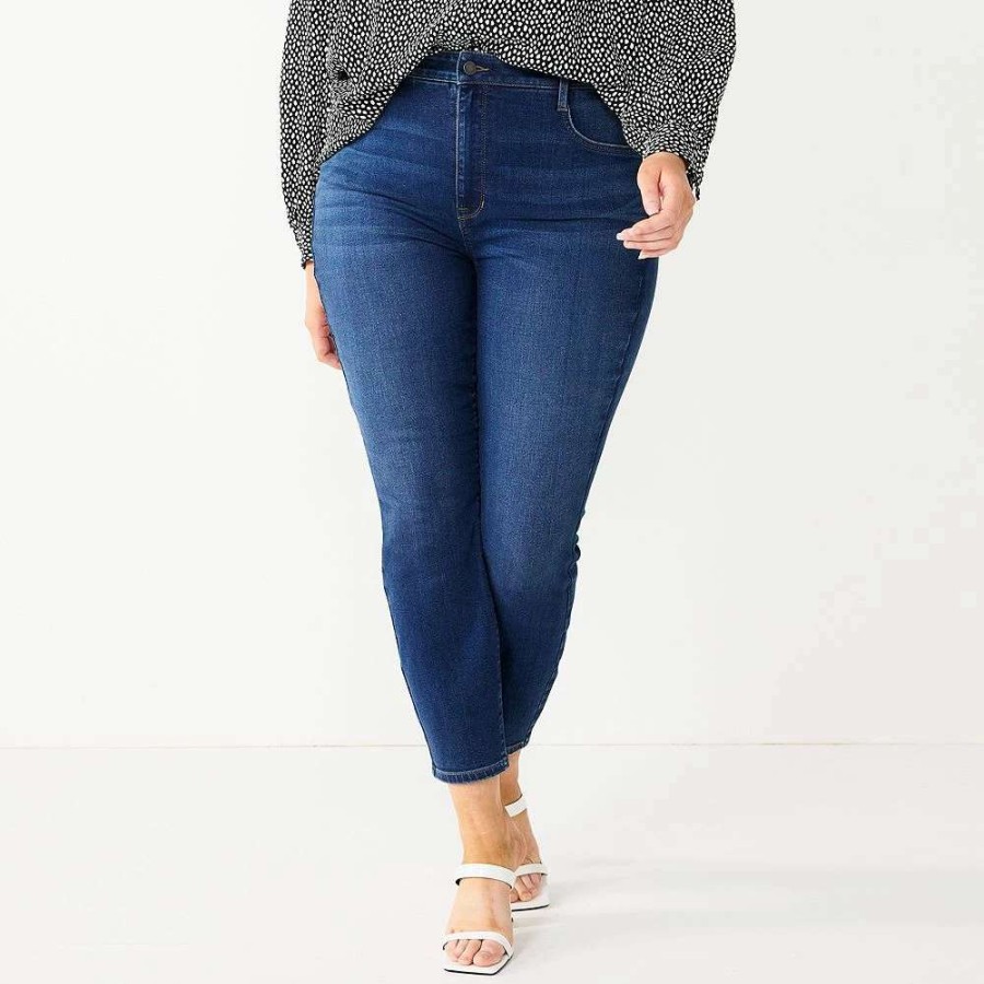 Clothing * | Plus Size Nine West Slimming Skinny Jeans