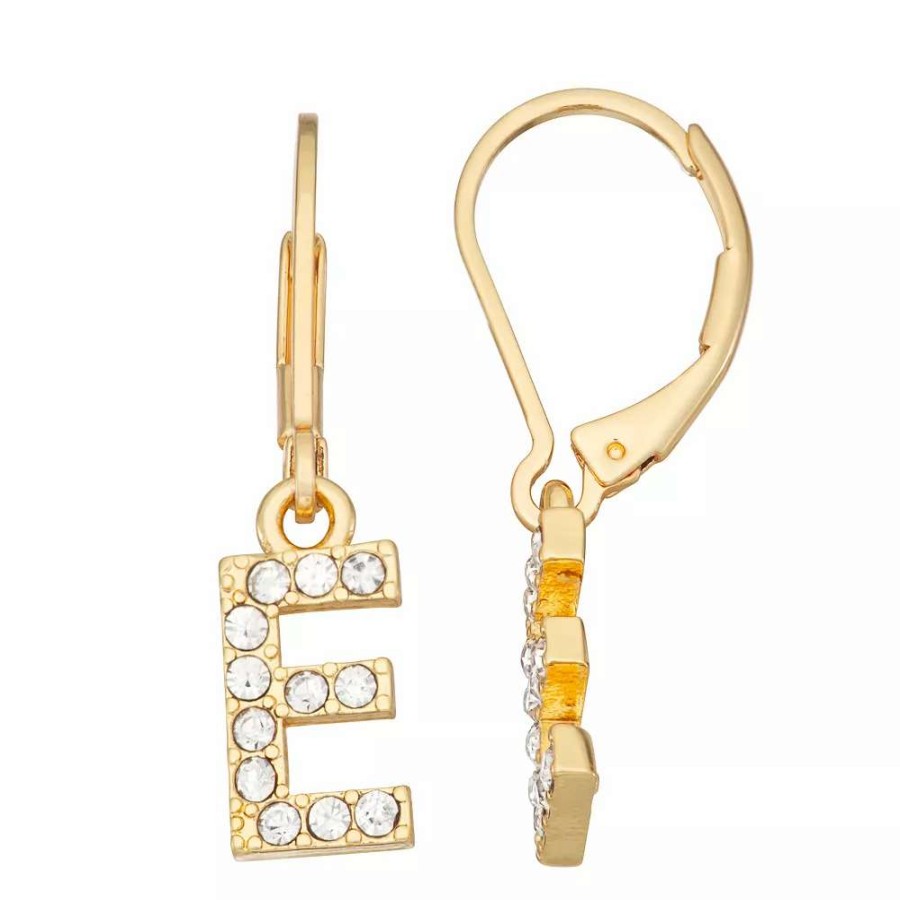 Jewelry * | Nine West Initial "E" Drop Earrings