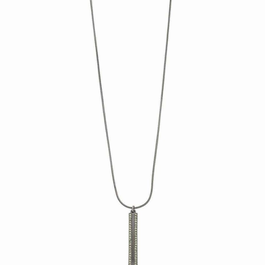 Jewelry * | Nine West Pave Stick Pendant Necklace