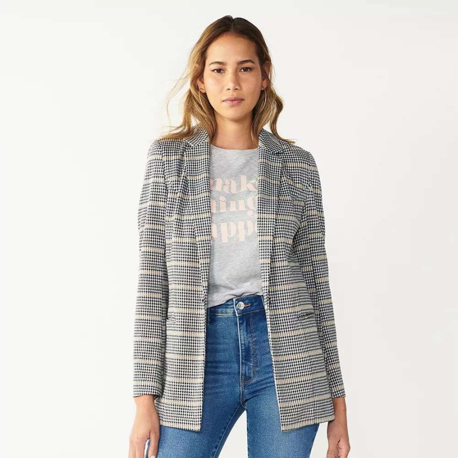 Clothing * | Petite Nine West Relaxed Blazer