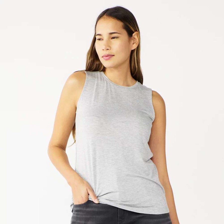 Clothing * | Petite Nine West Essential High Neck Tank