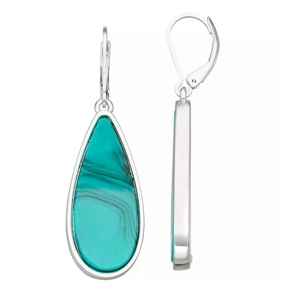 Jewelry * | Nine West Simulated Stone Teardrop Earrings