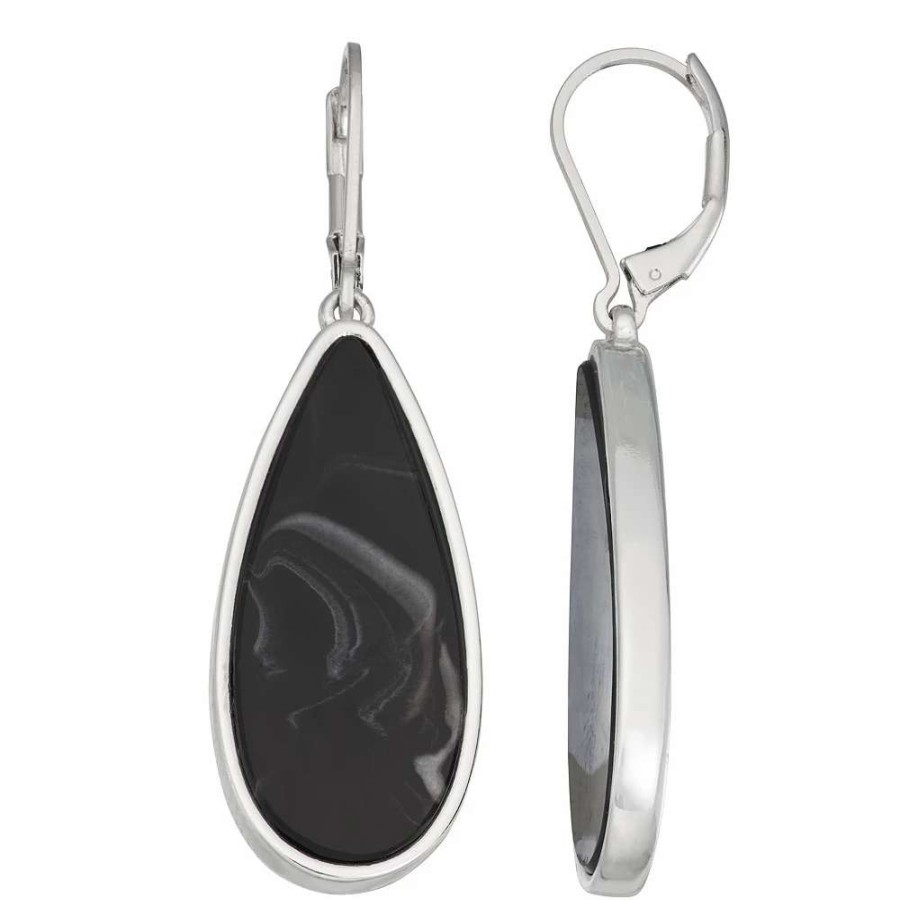 Jewelry * | Nine West Simulated Stone Teardrop Earrings