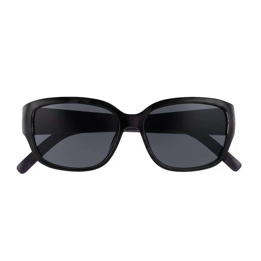 Accessories * | Women'S Nine West 53Mm Petite Plastic Rectangle Sunglasses