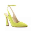 Shoes * | Nine West Tabita Women'S Suede Pumps Neon Yellow Suede