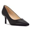 Shoes * | Nine West Kuna 9 9 Women'S Leather Heels Black Leather