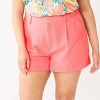 Clothing * | Plus Size Nine West High Rise Walking Shorts