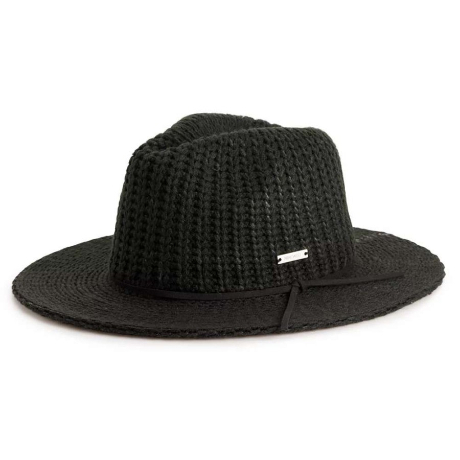 Accessories * | Women'S Nine West Ribbed Knit Packable Panama Hat