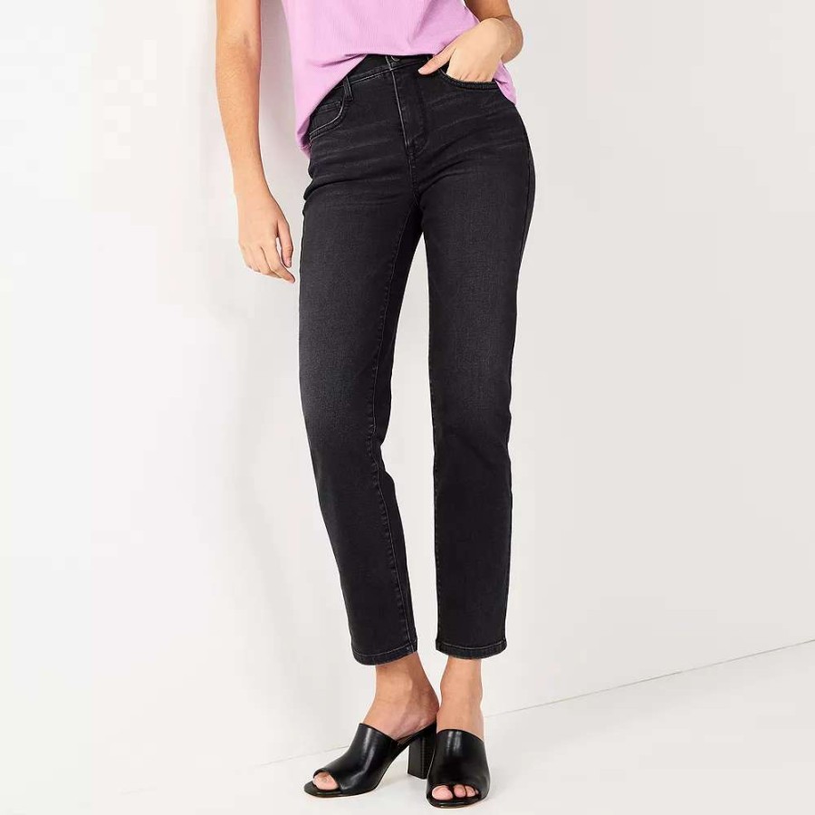 Clothing * | Women'S Nine West Slimming Straight Jeans