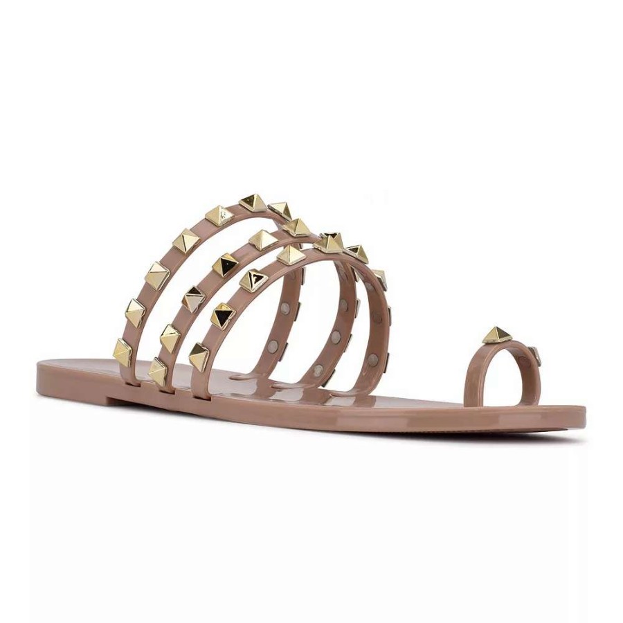 Shoes * | Nine West Cartee Women'S Jelly Sandals Light Natural