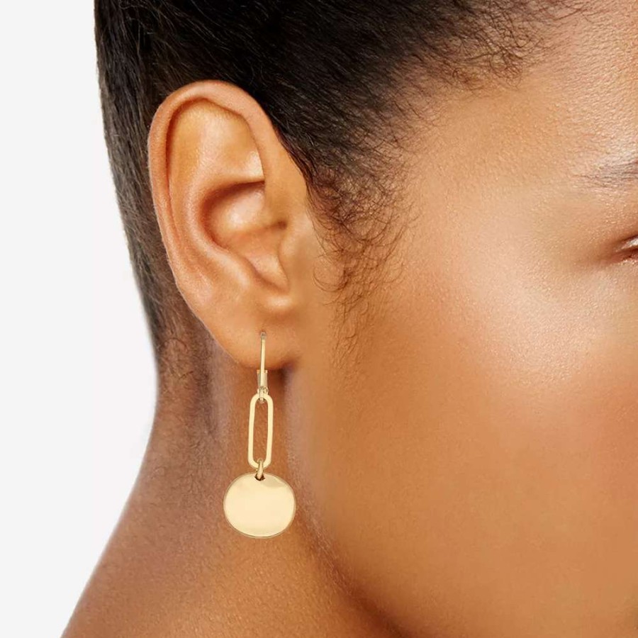 Jewelry * | Nine West Gold Tone Wavy Double Drop Earrings