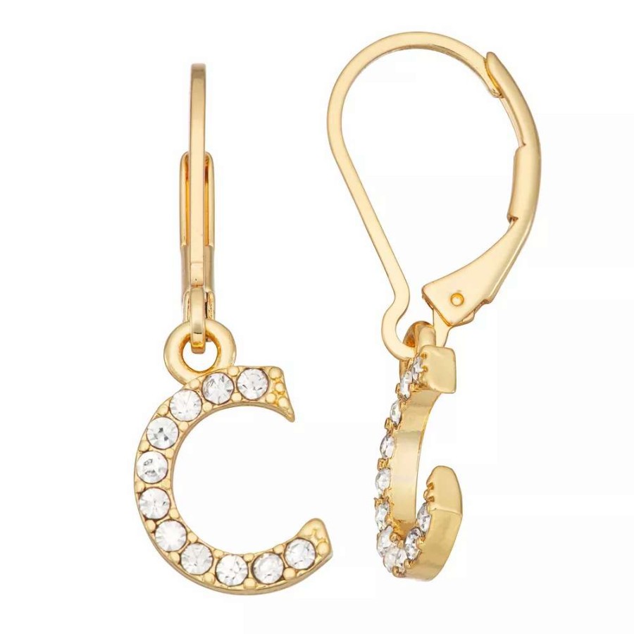 Jewelry * | Nine West Initial "C" Drop Earrings