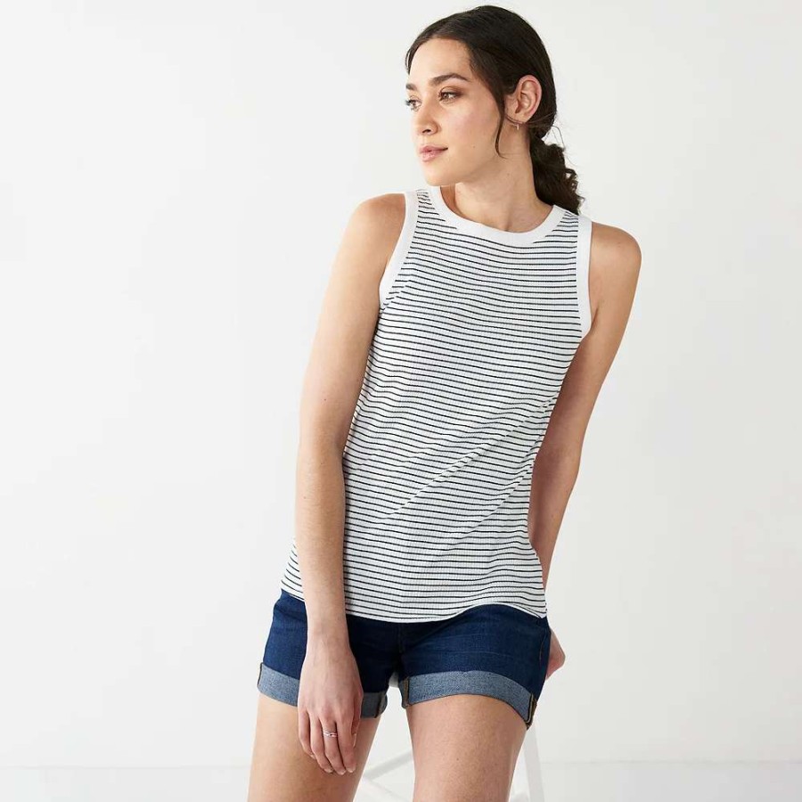 Clothing * | Women'S Nine West Ribbed Tank