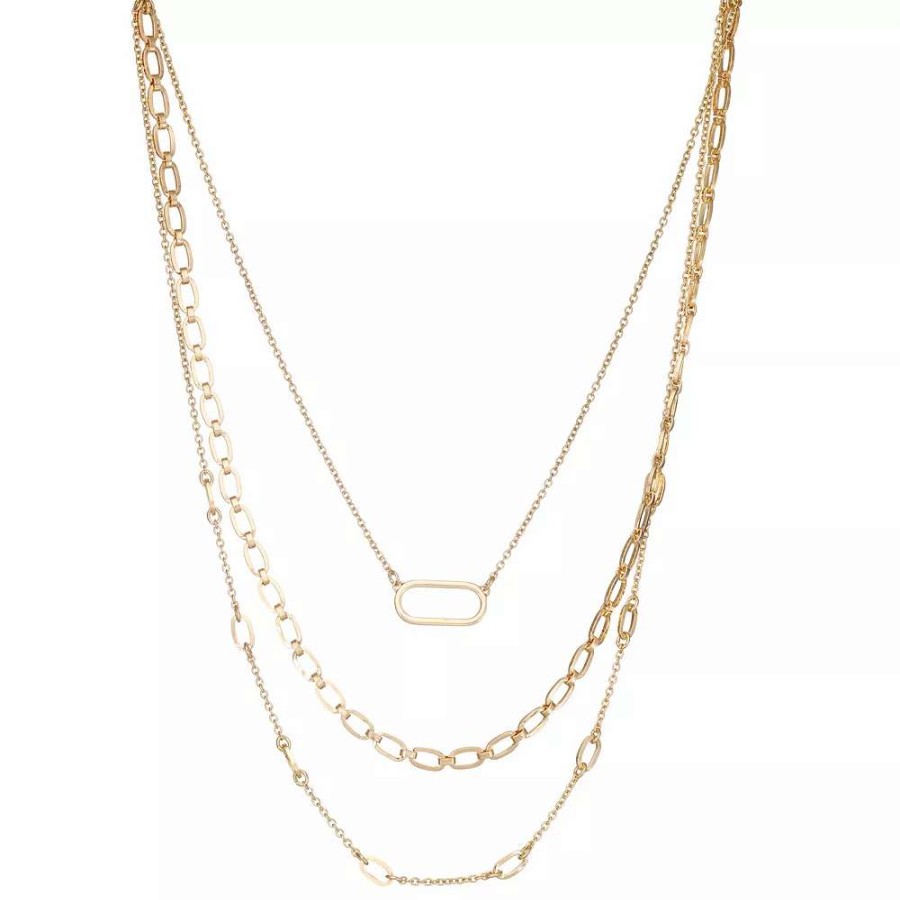 Jewelry * | Nine West Links Multi-Row Necklace