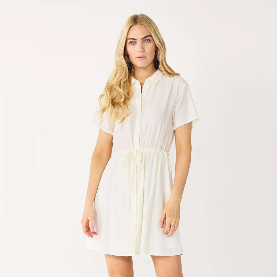 Clothing * | Women'S Nine West Button Down Dress