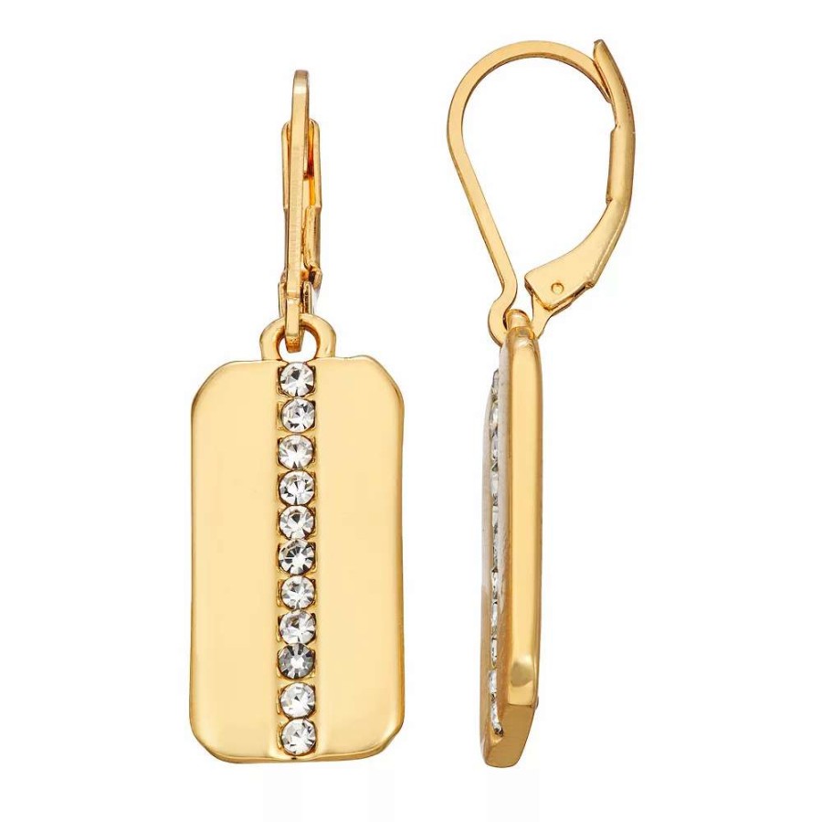 Jewelry * | Nine West Gold Tone Drop Earrings