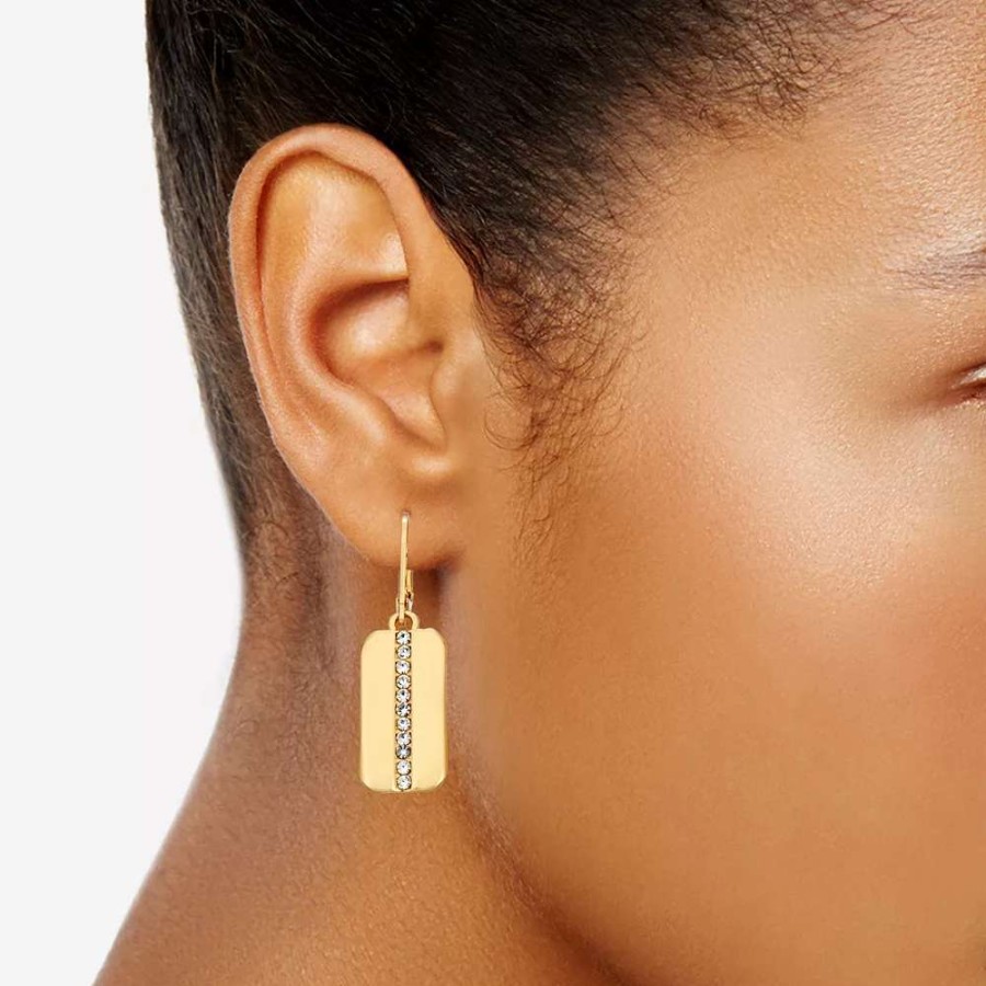 Jewelry * | Nine West Gold Tone Drop Earrings