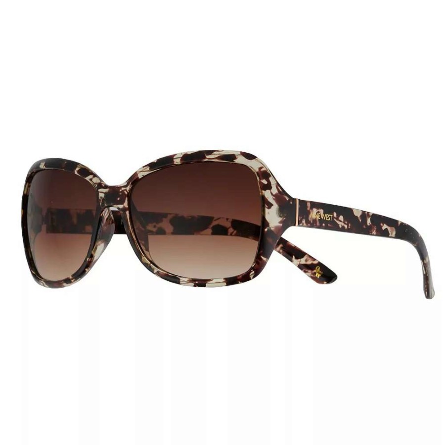 Accessories * | Women'S Nine West 61Mm Large Plastic Square Sunglasses