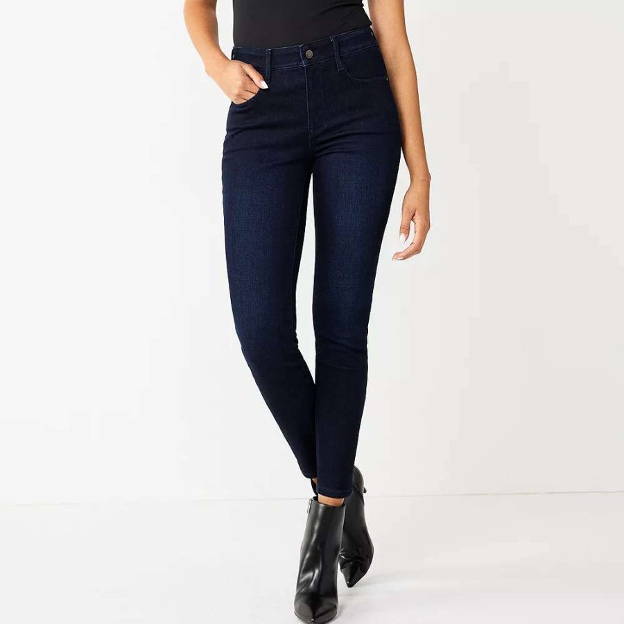 Clothing * | Women'S Nine West Curvy Sculpting Skinny Jeans