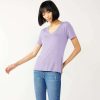 Clothing * | Women'S Nine West Essential V-Neck Tee