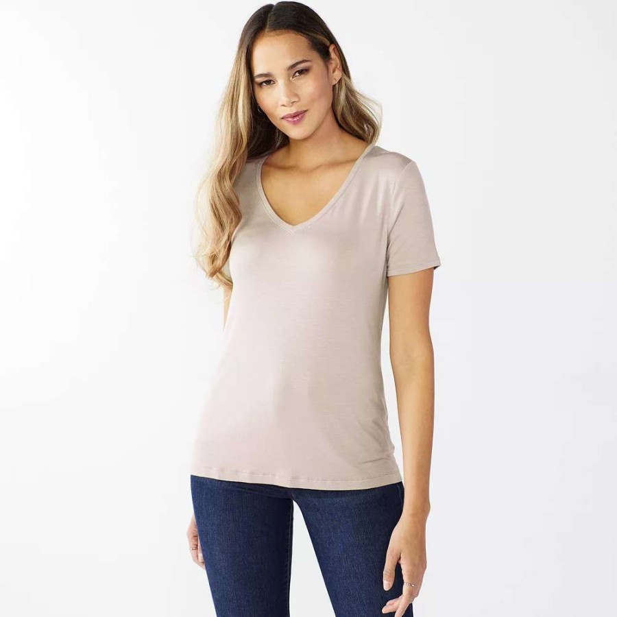 Clothing * | Women'S Nine West Essential V-Neck Tee