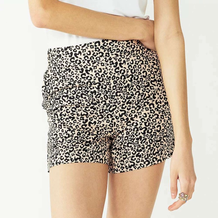 Clothing * | Women'S Nine West Mid-Rise Pull-On Soft Shorts