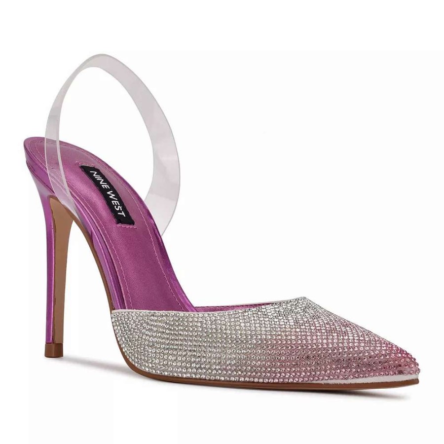 Shoes * | Nine West Fabry Women'S Heels Pink Multi