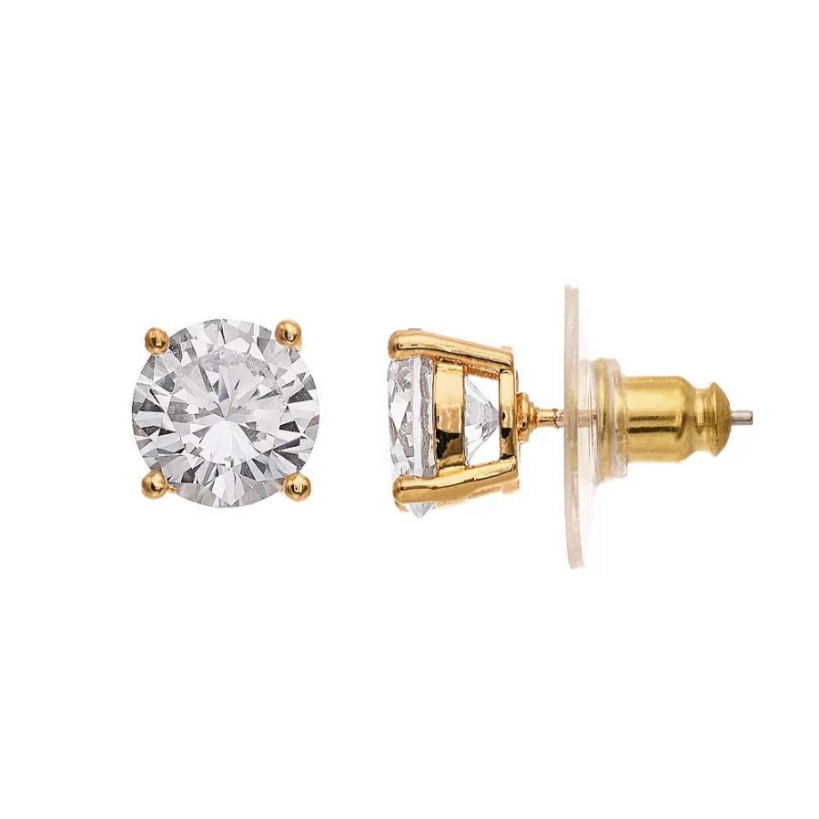 Jewelry * | Nine West Prong Round Stud Earring