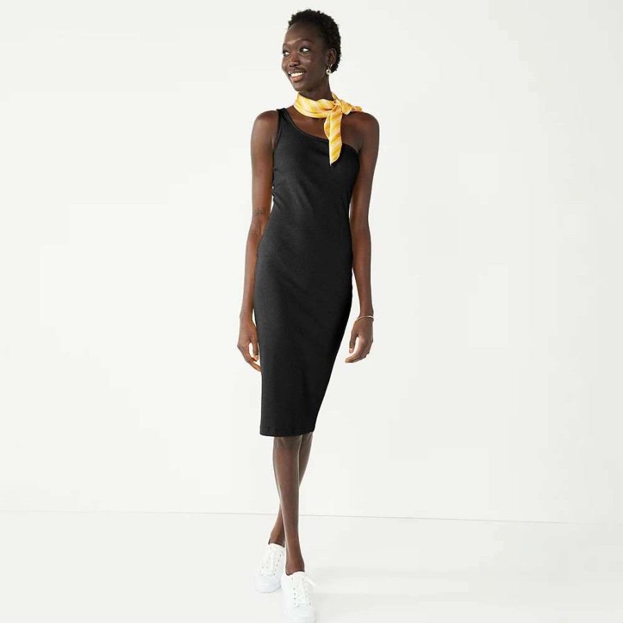 Clothing * | Women'S Nine West One-Shoulder Bodycon Dress