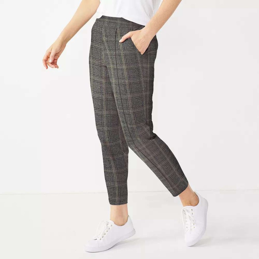 Clothing * | Women'S Nine West Relaxed Crop Pull-On Pants