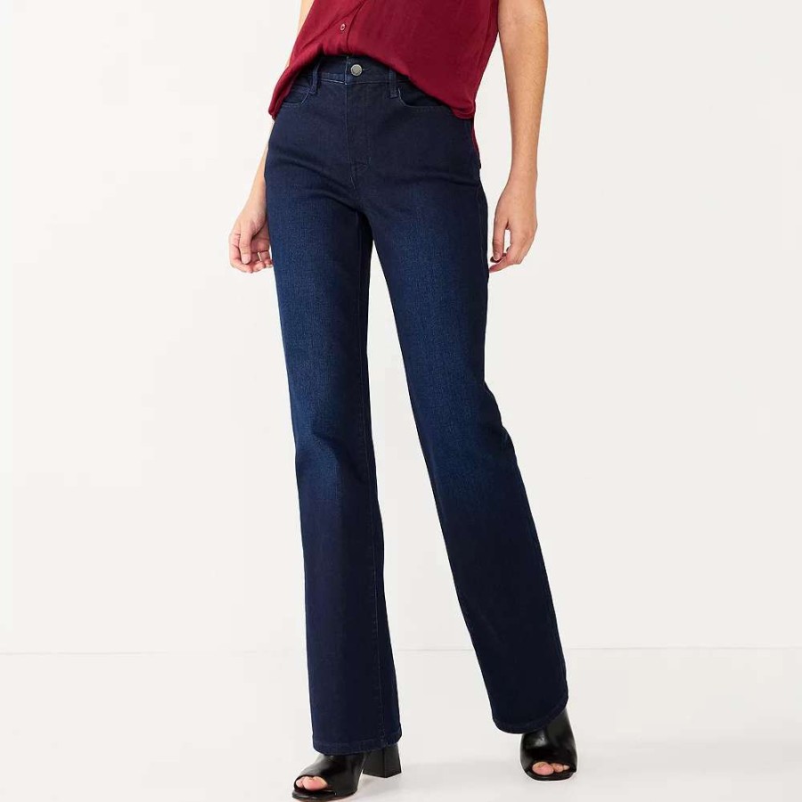 Clothing * | Women'S Nine West Curvy Slimming Bootcut Jeans