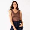 Clothing * | Women'S Nine West Sculpt V-Neck Bodysuit